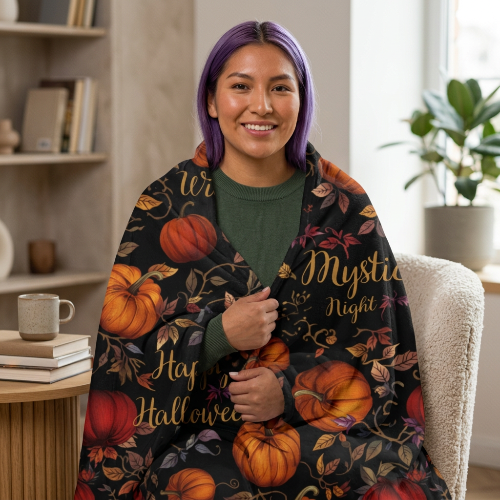 "Wickedly Wonderful" Sherpa Blanket