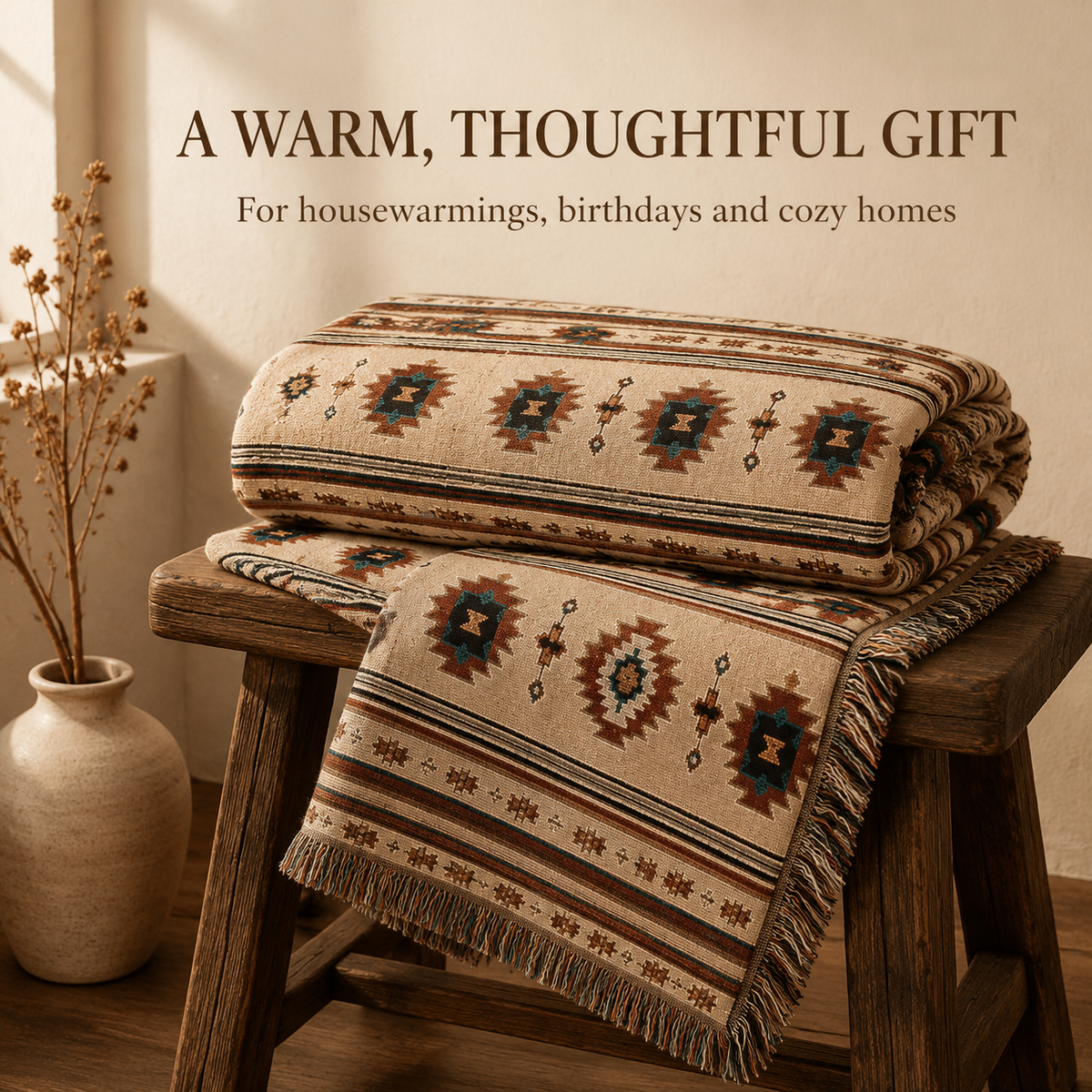 Southwestern Woven Throw Blanket