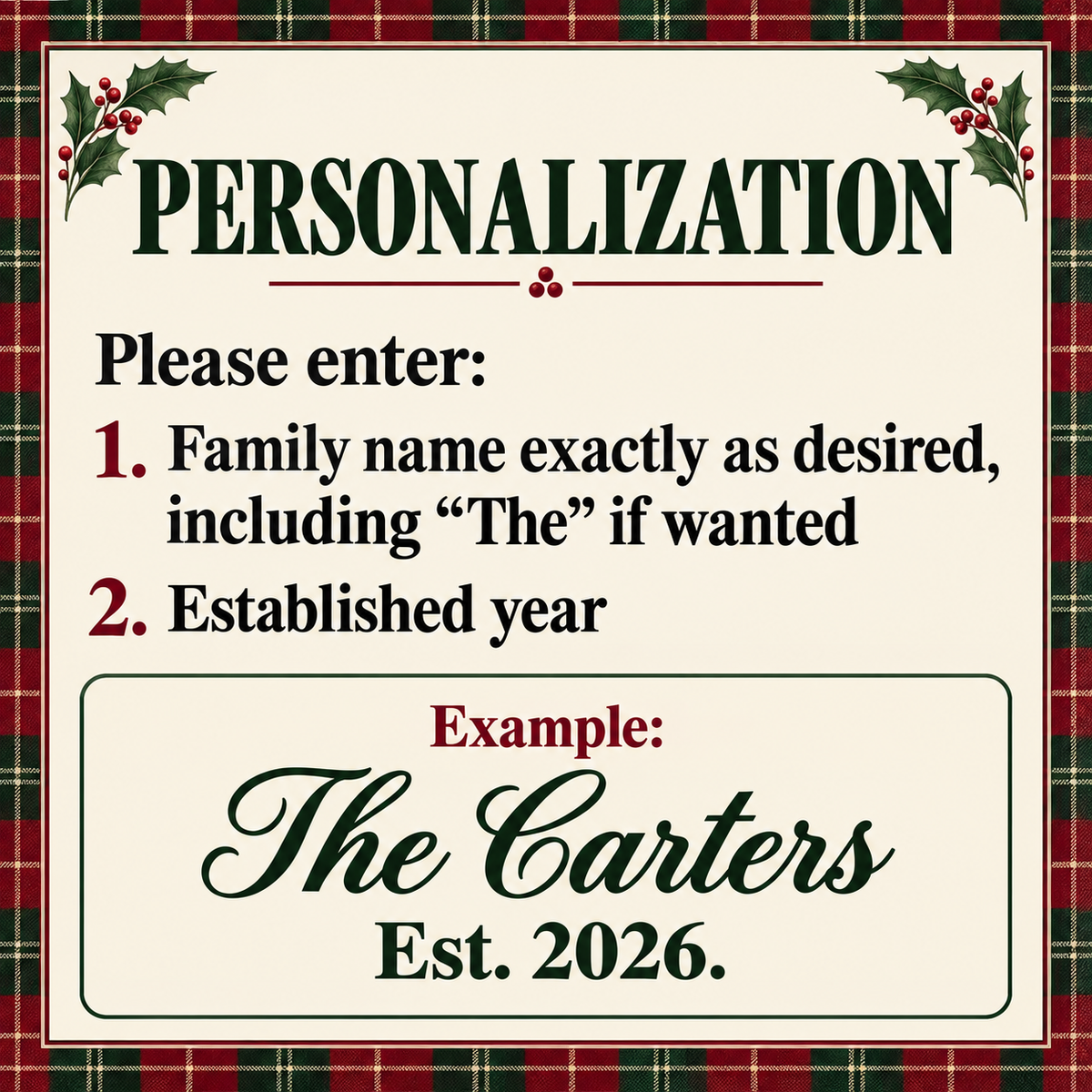 Personalized Christmas Woven Blanket
