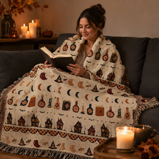 Apothecary Woven Throw Blanket