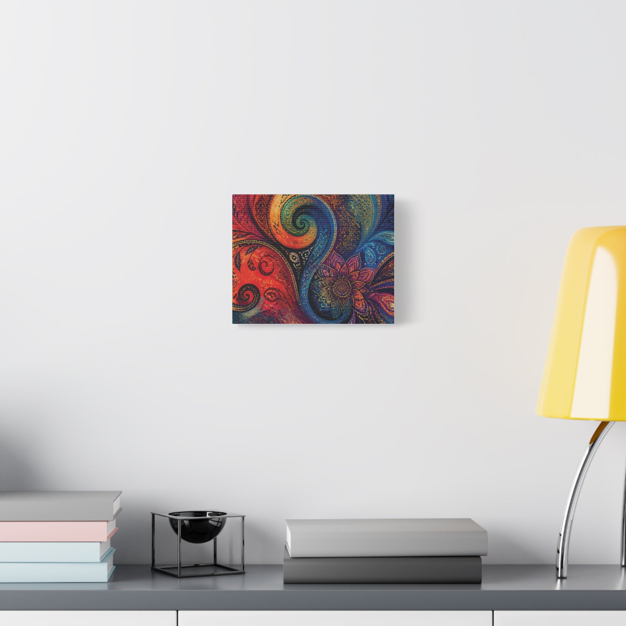 Colorful Paisley Mandala Wall Art Print | Abstract Wall Art