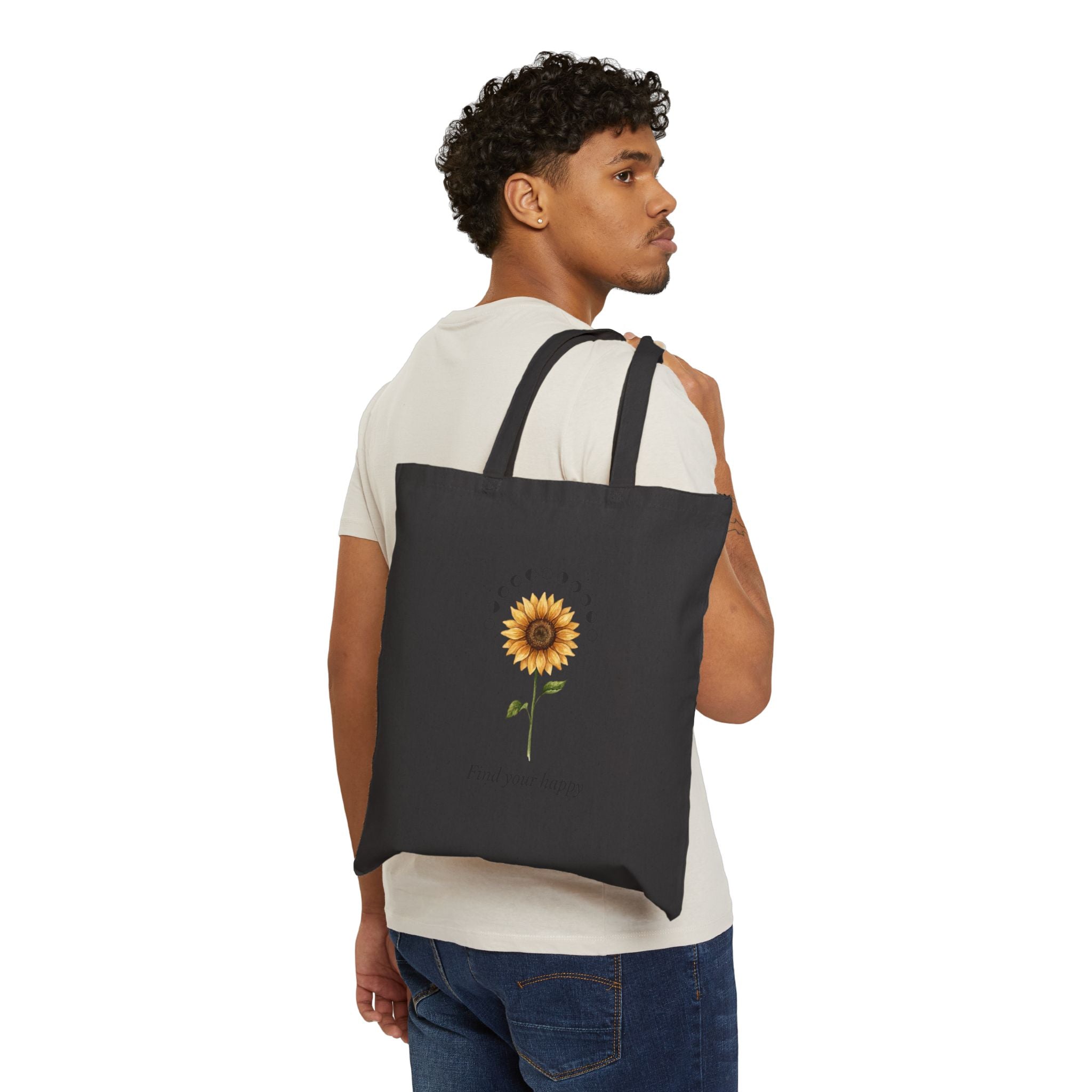 Sunflower Birth Flower Tote | Birth Month Floral, Botanical Illustration