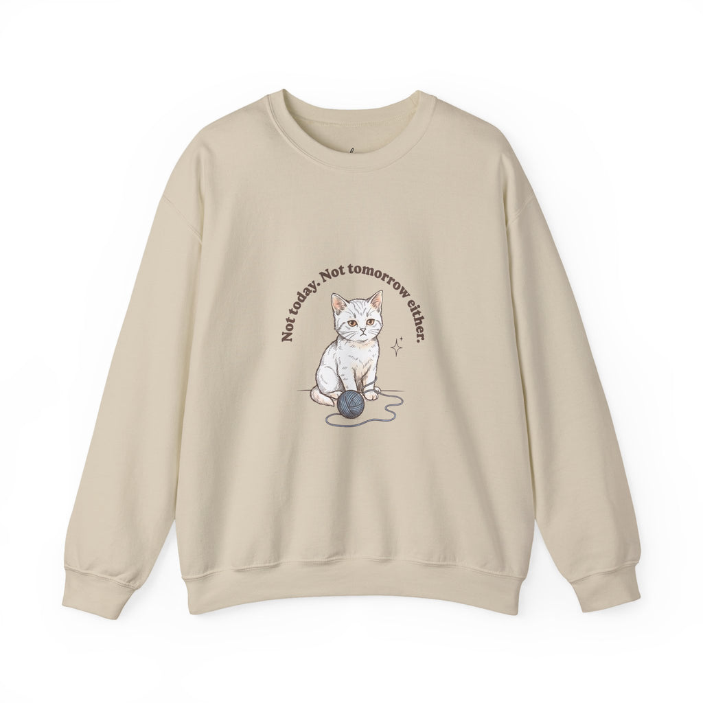 Rage Consumes Me Kitten Sweatshirt | Vintage Minimalist Cat, Ironic Emotion
