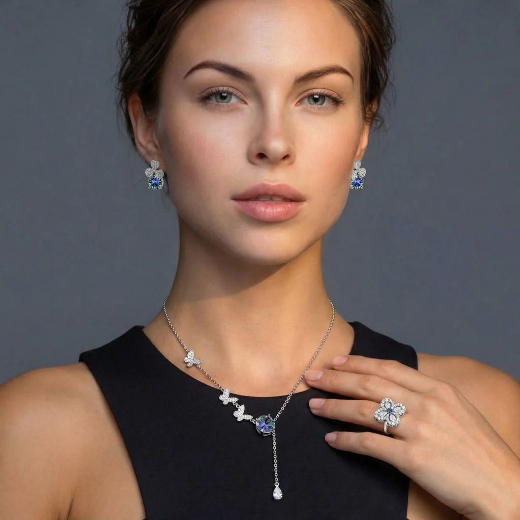 Lucky Clover Moissanite Set by Fliora