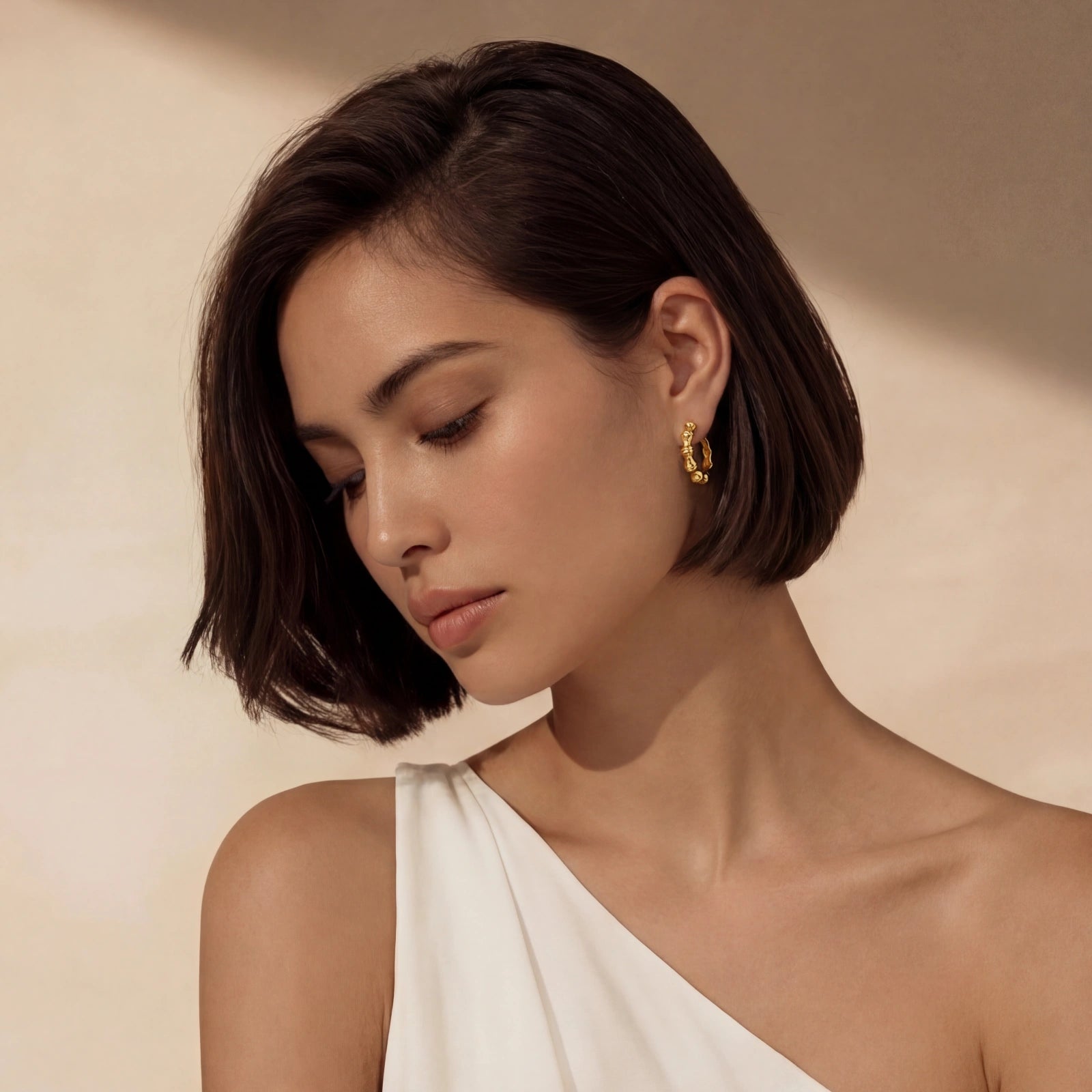 Bamboo Segment Hoops | Doe and Kin