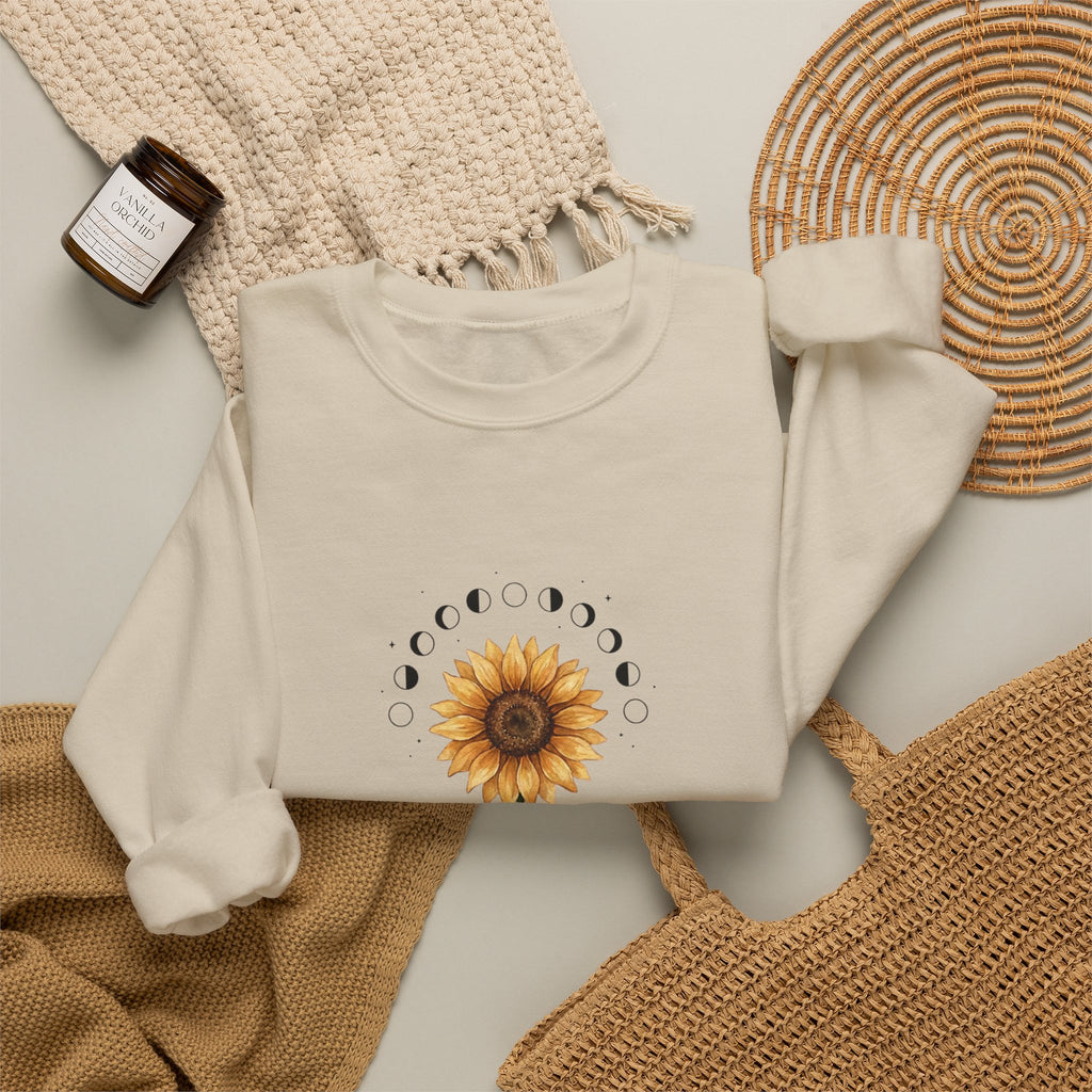 Sunflower Birth Flower Crewneck | Birth Month Botanical Sweatshirt