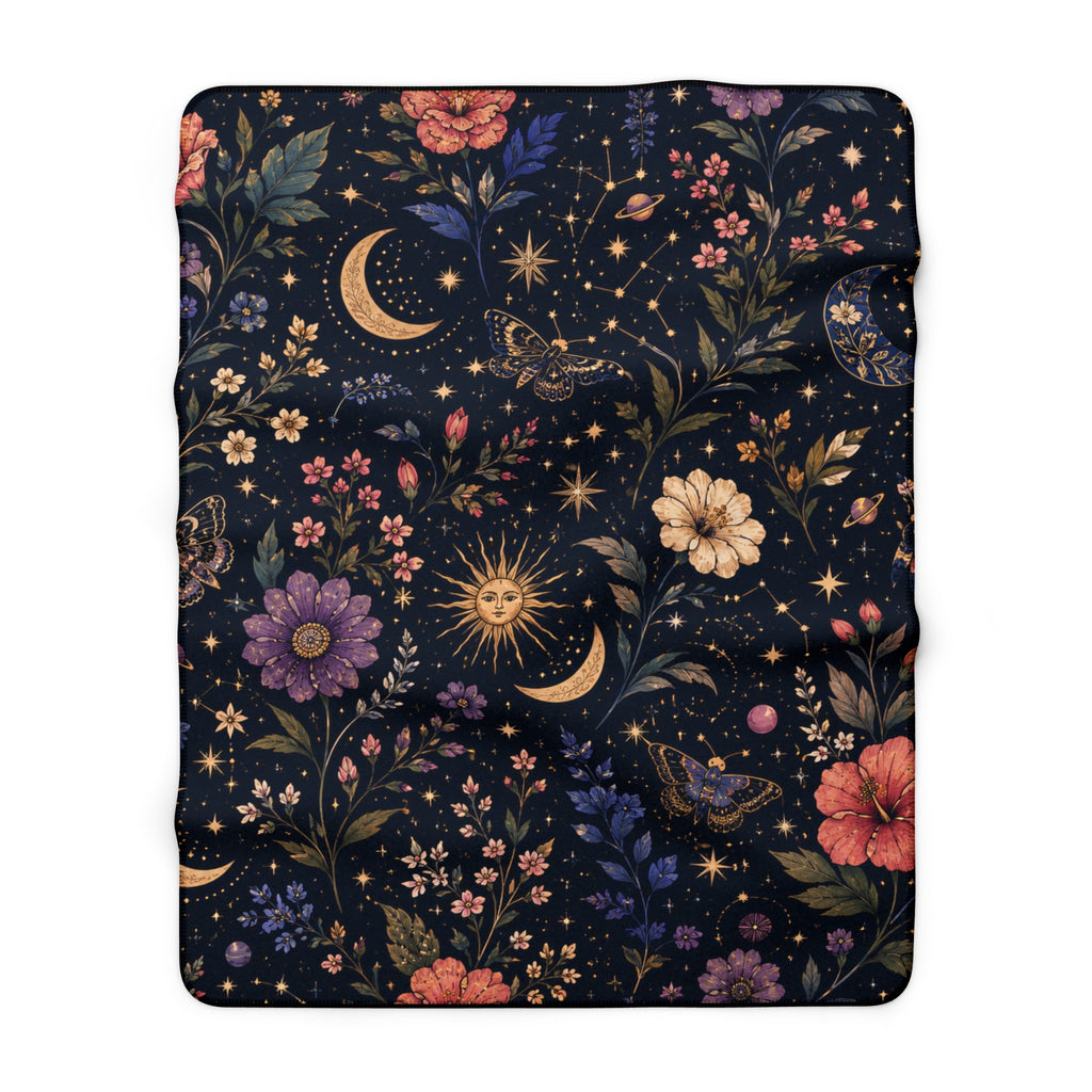 Celestial Garden Fleece Throw
