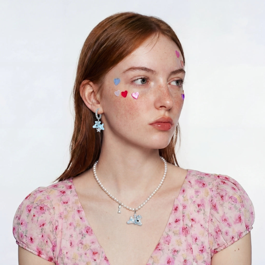 Starlight Teddy Drop Earrings | Doe and Kin