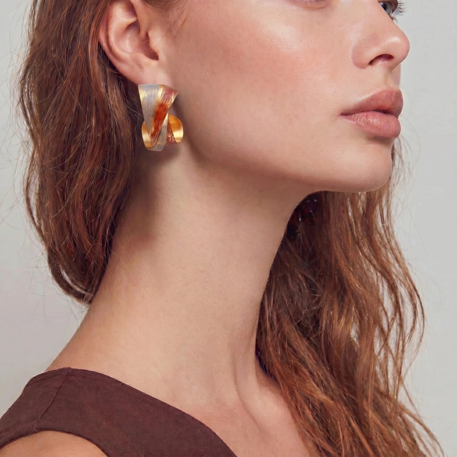 Twisted Flame Hoops | Doe and Kin