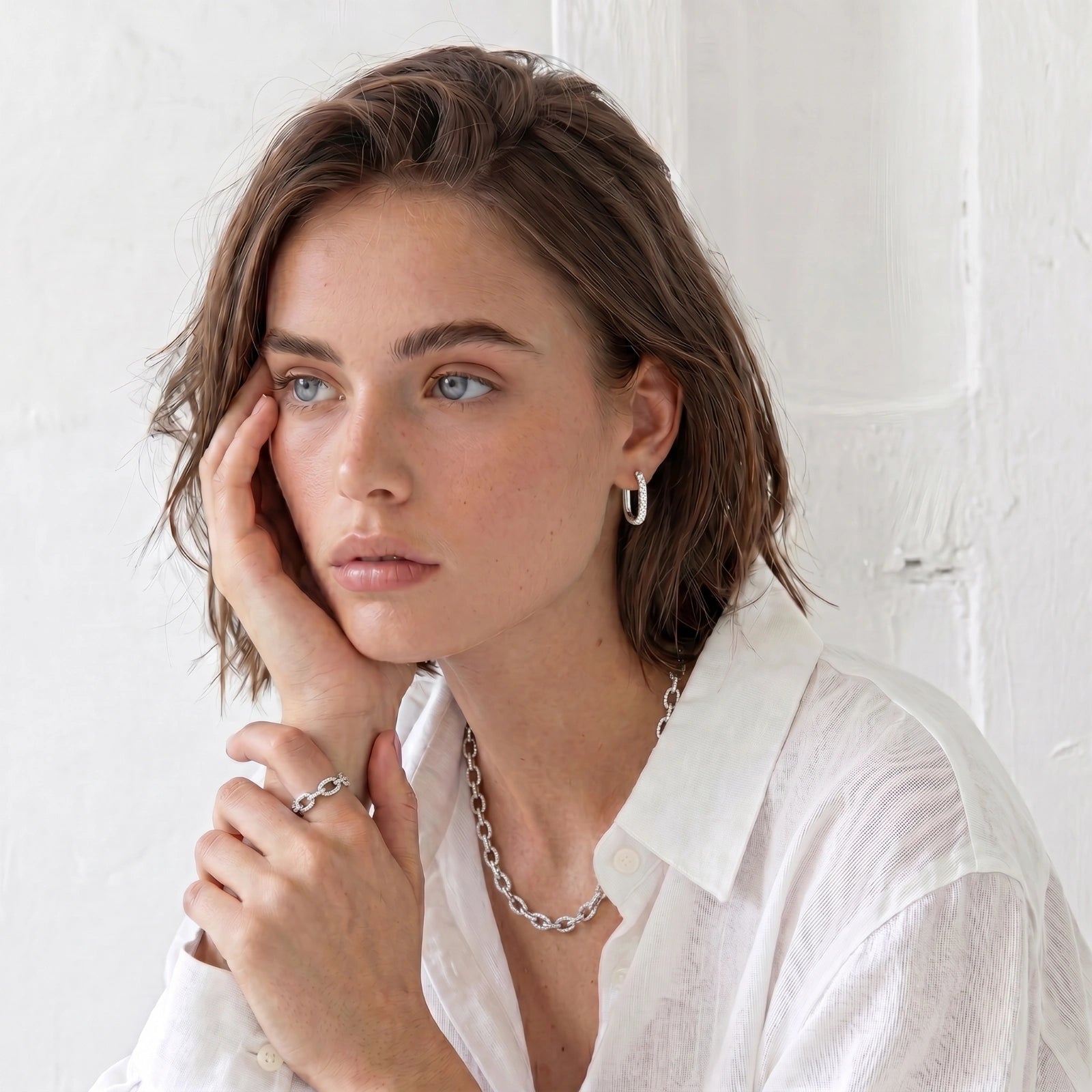 Sparkle Huggie Hoops | Doe and Kin