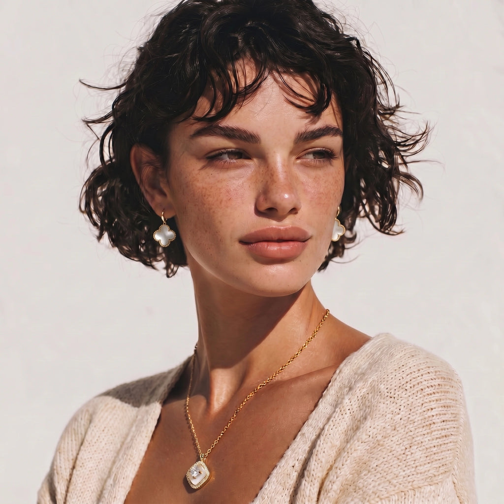 Golden Halo Pearl Pendant | Doe and Kin