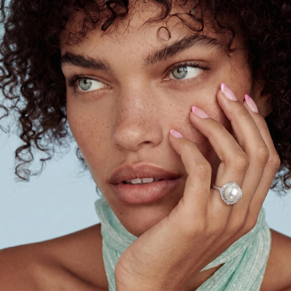 Pearl Halo Dreams Ring | Doe and Kin