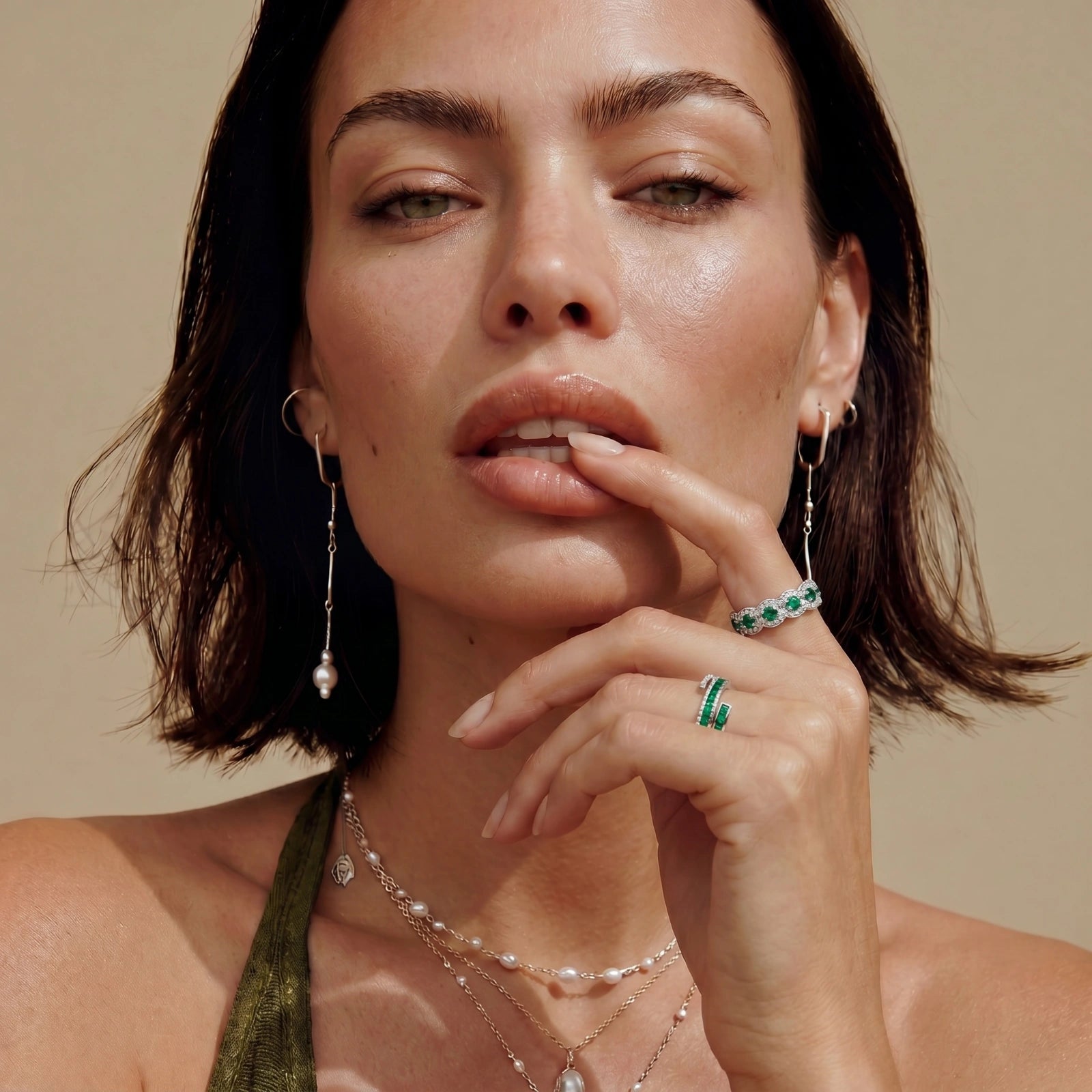 Emerald Wave Ring | Doe and Kin