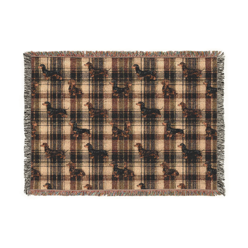 Dashaund Plaid Woven Blanket