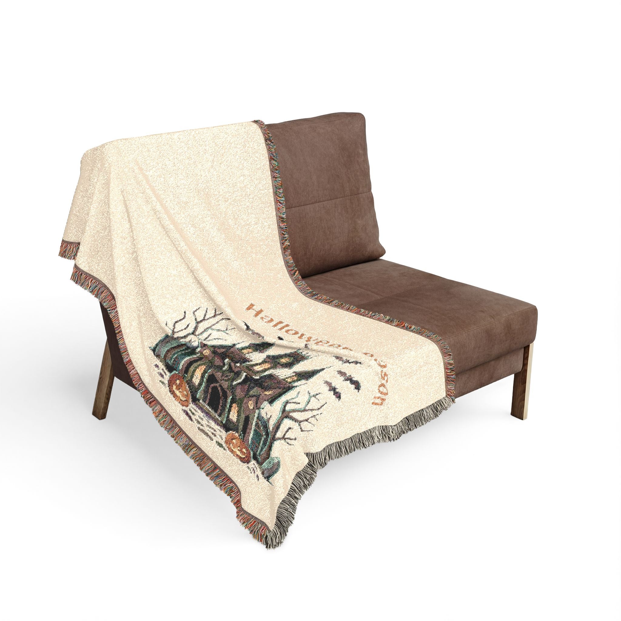 Haunted Mansion Halloween Season Woven Throw