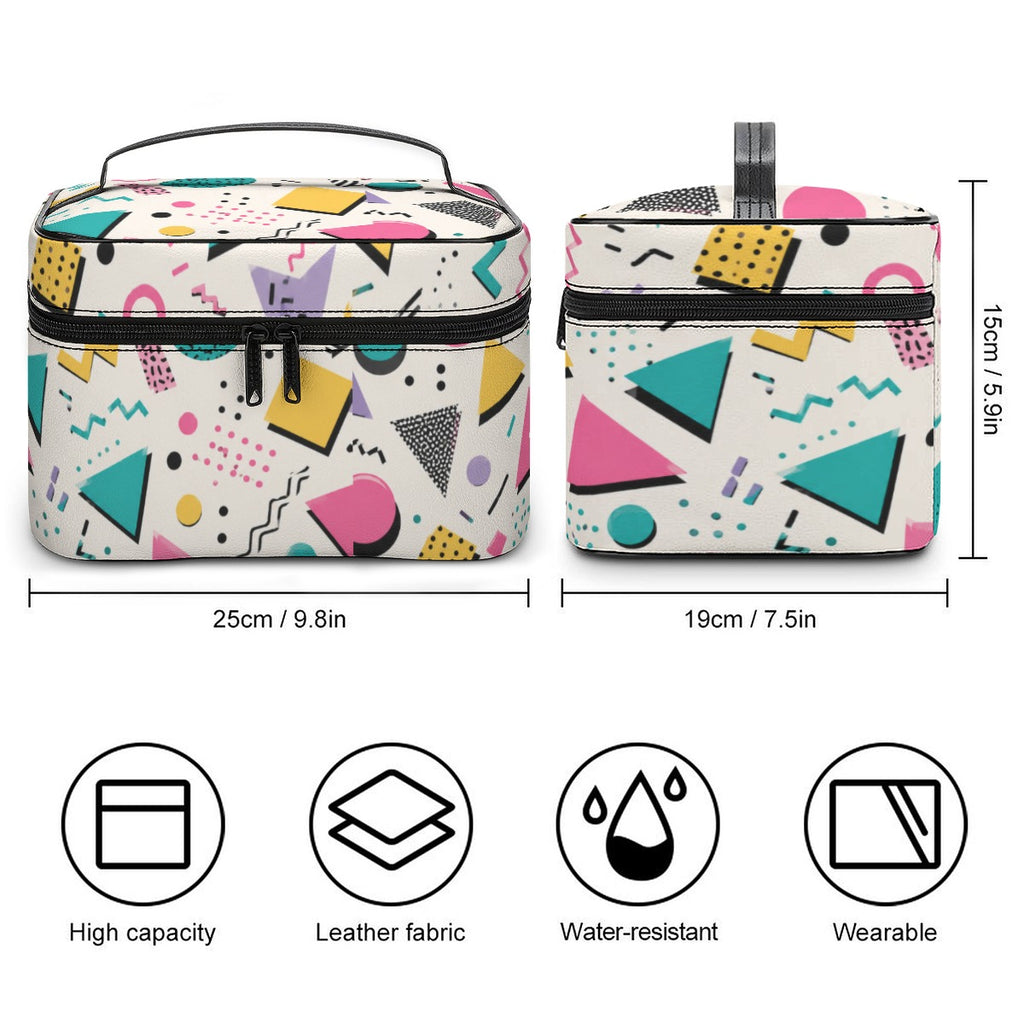 80's Memphis Toiletry Organizer Bag