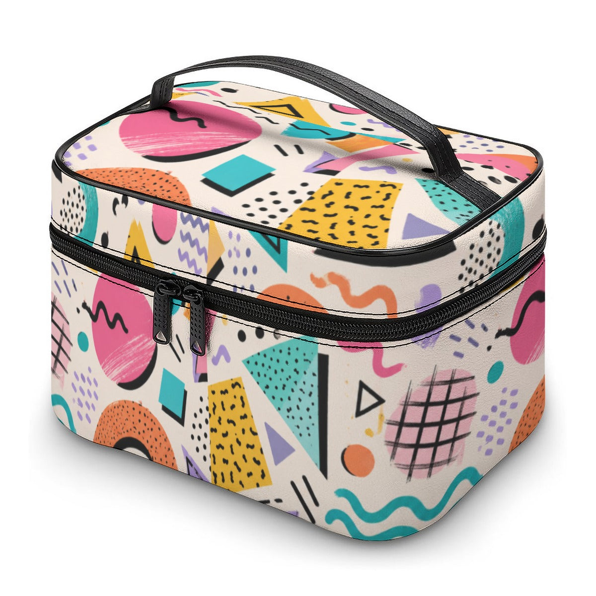 80's Inspired Memphis Toiletry Organizer Bag
