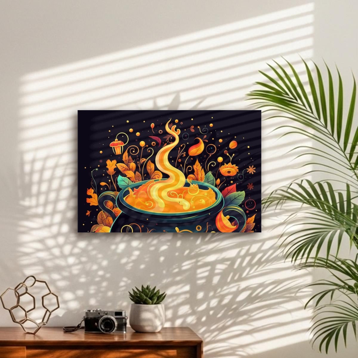 Witch's Brew Printable Wall Art, Cozy Halloween Kitchen Decor