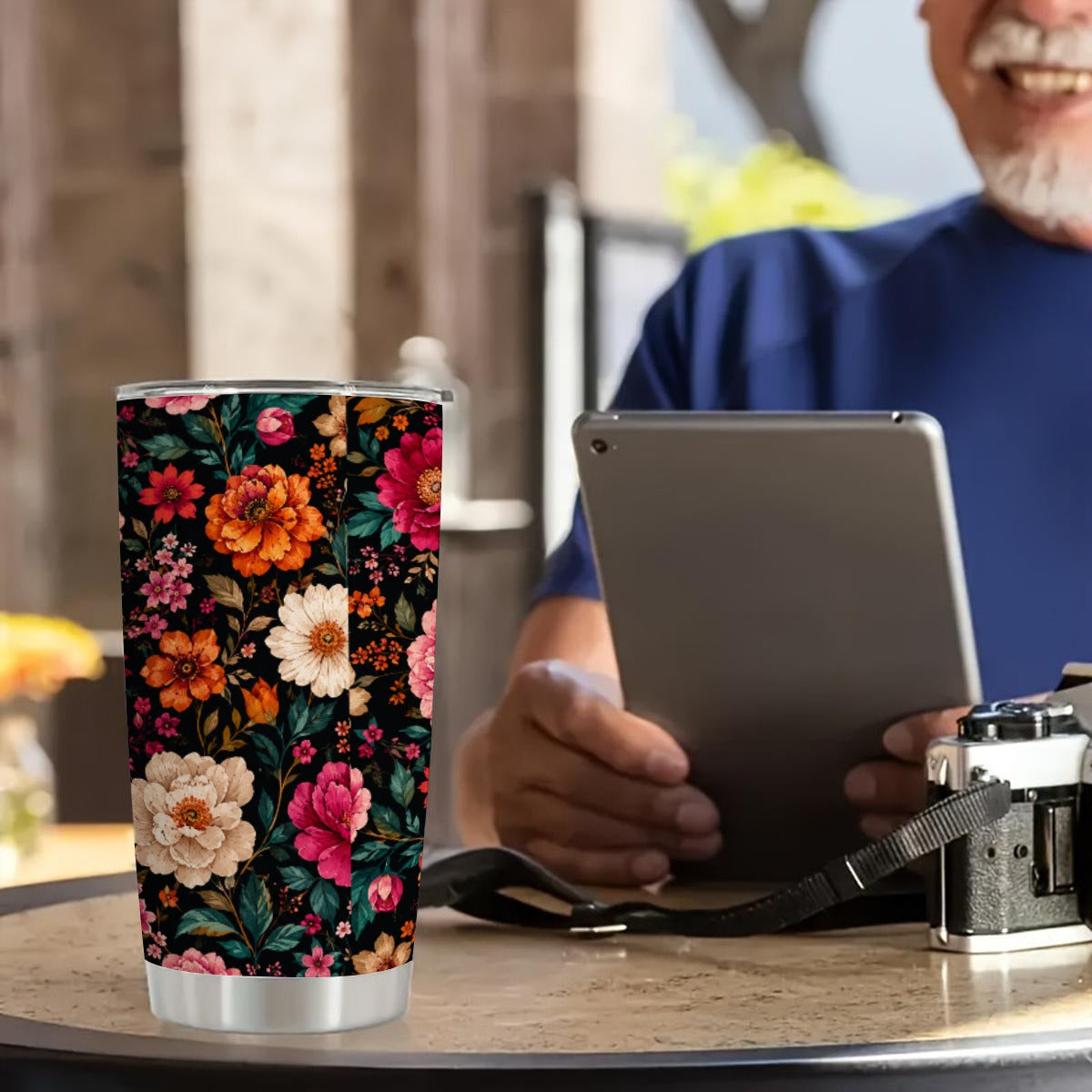 Wildflower Noir Tumbler