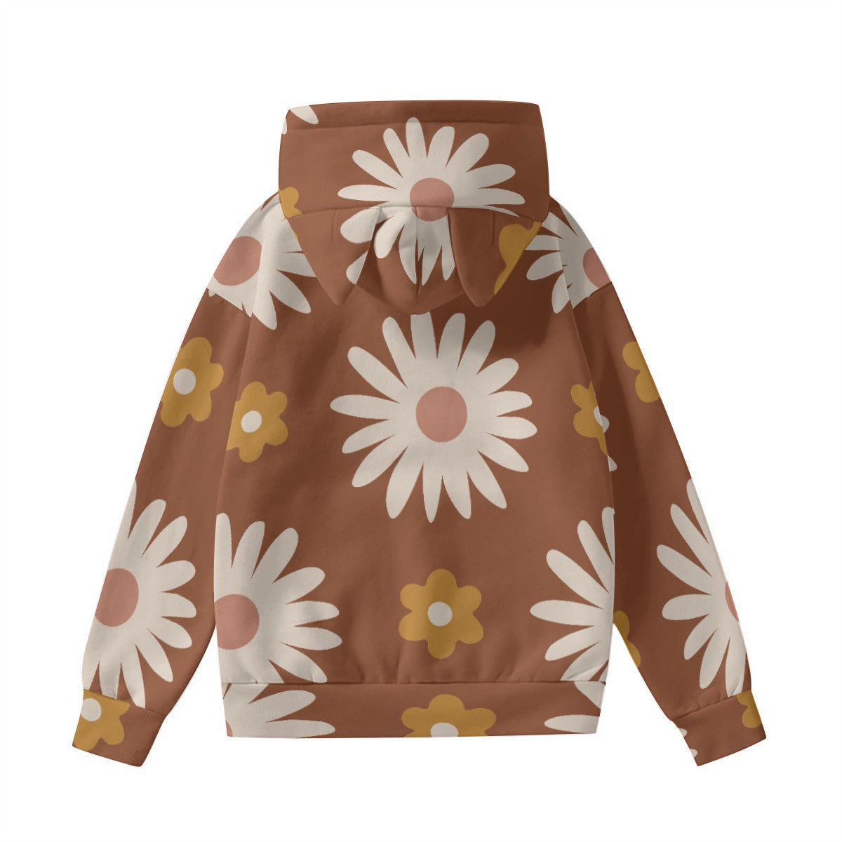 All-Over Print Women’s Hoodie With Decorative Ears