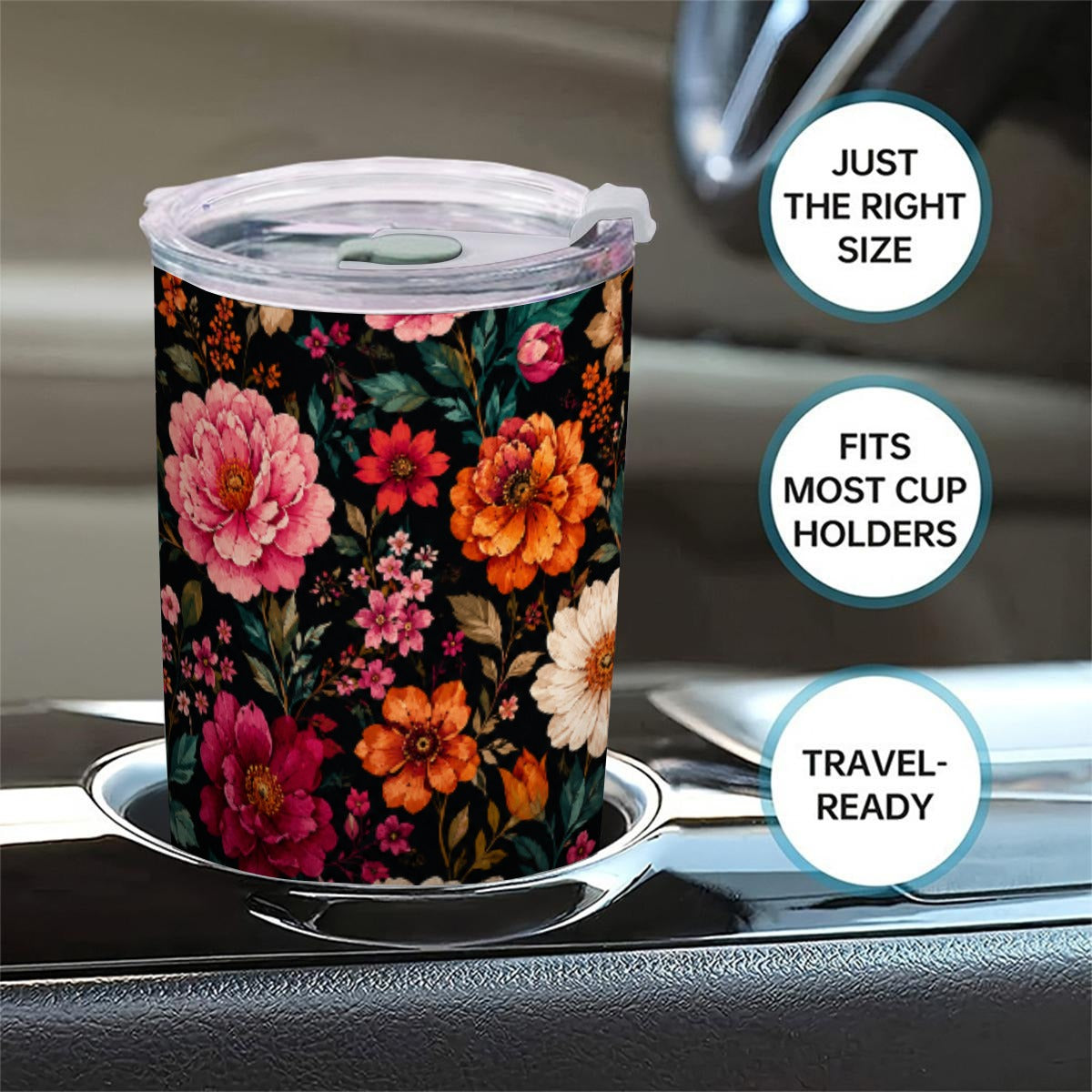 Wildflower Noir Tumbler