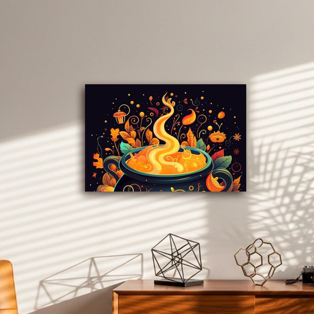 Witch's Brew Printable Wall Art, Cozy Halloween Kitchen Decor