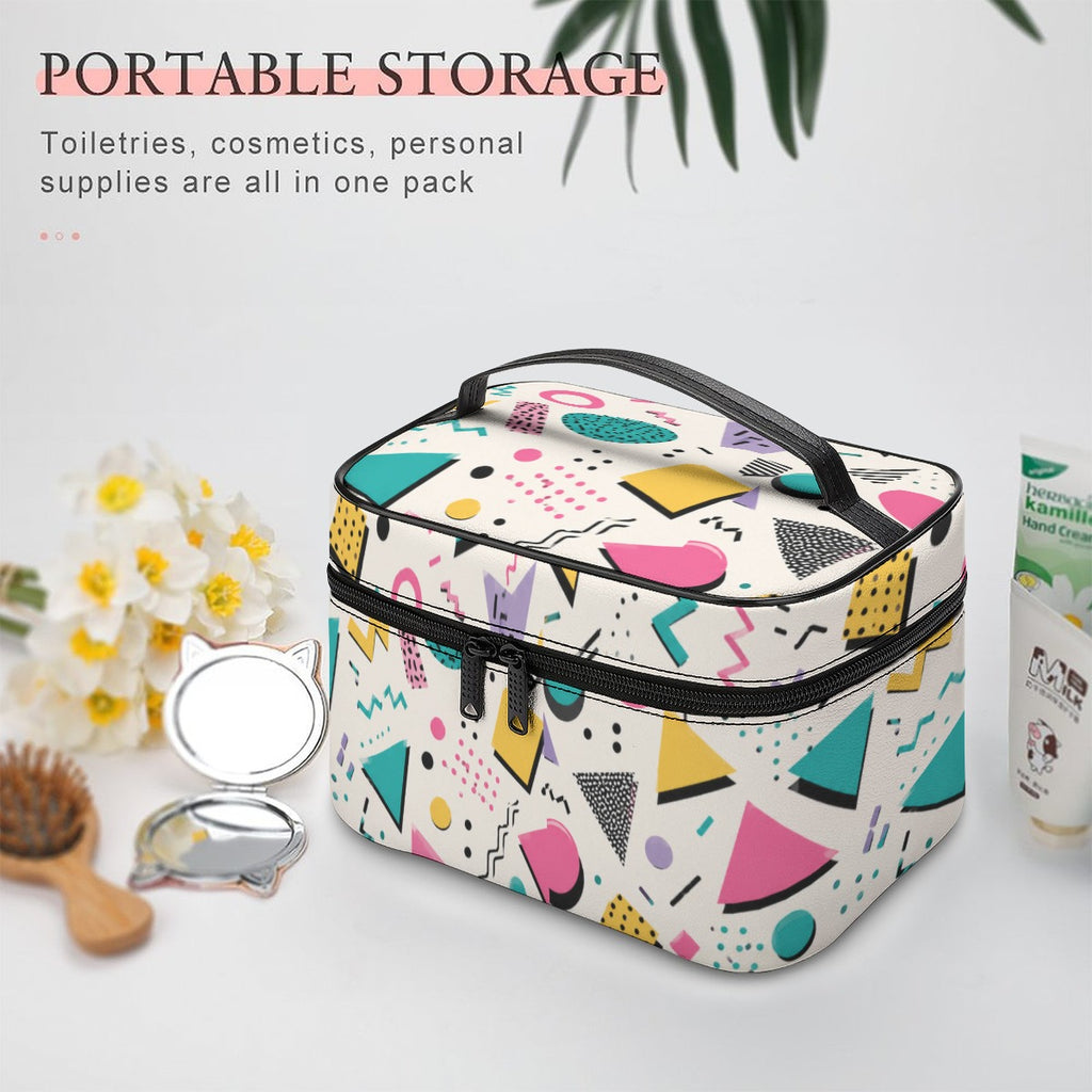 80's Memphis Toiletry Organizer Bag