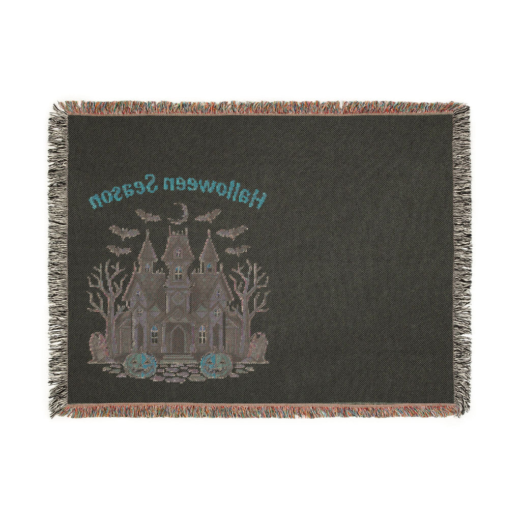Haunted Mansion Halloween Season Woven Throw