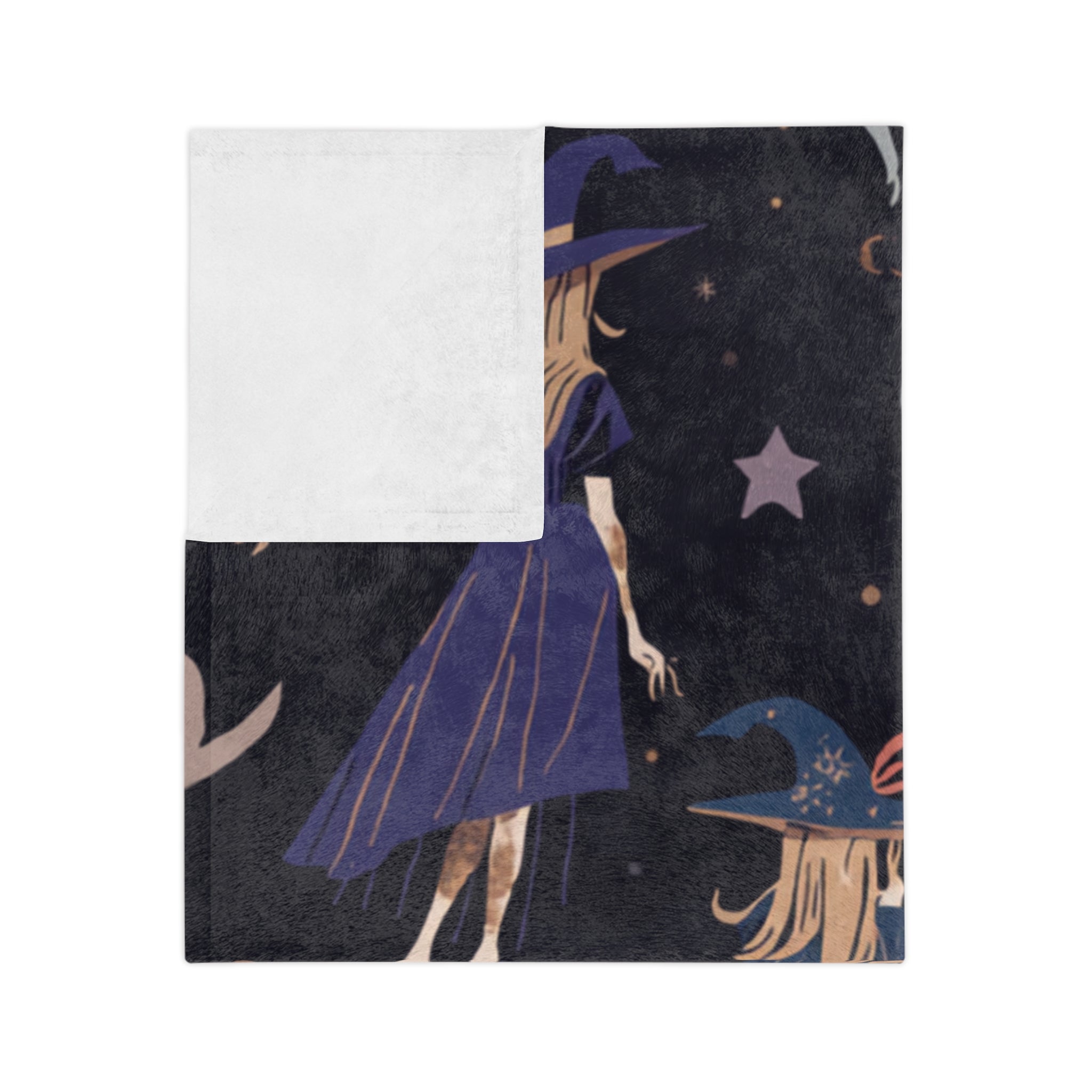 Witch & Ghosts Velveteen Blanket
