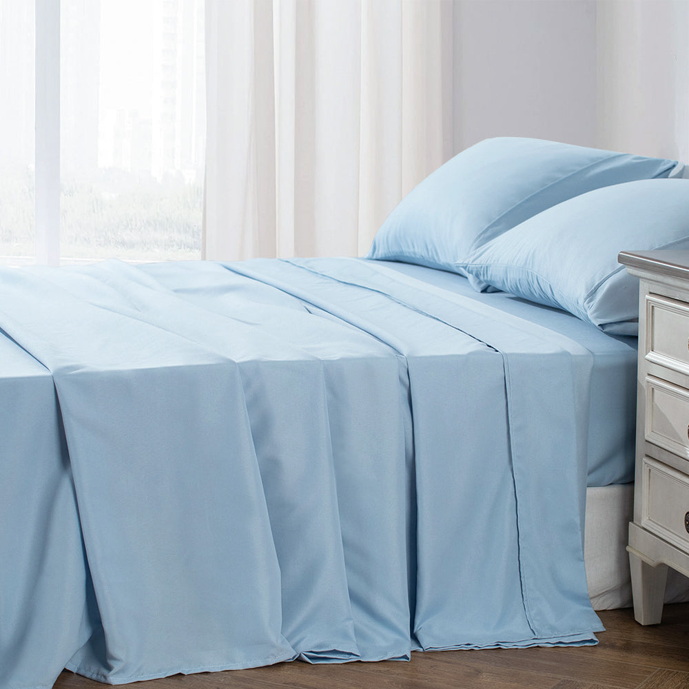 Lightweight Breathable Deep Pocket Bed Sheets with Pillowcases