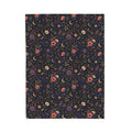 Celestial Floral Moon Velveteen Plush Blanket