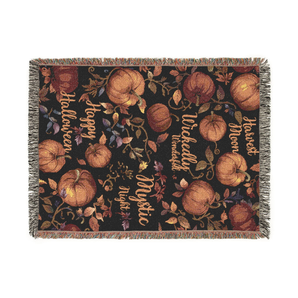 Pumpkin Patch Woven Blanket