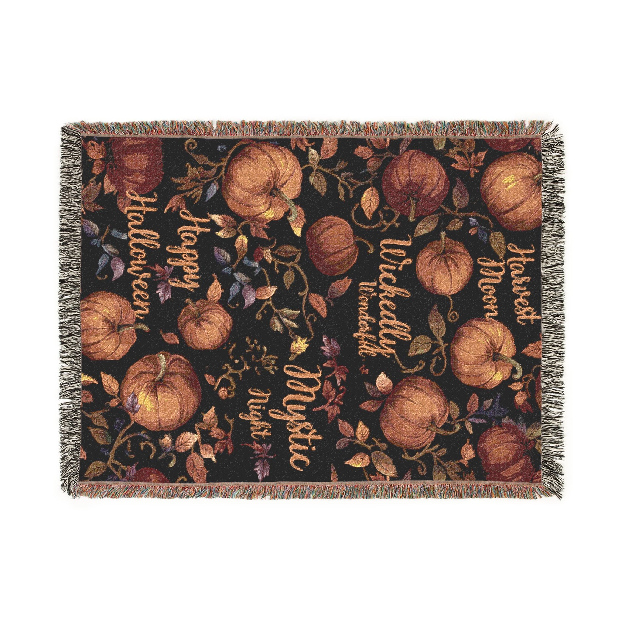 Pumpkin Patch Woven Blanket