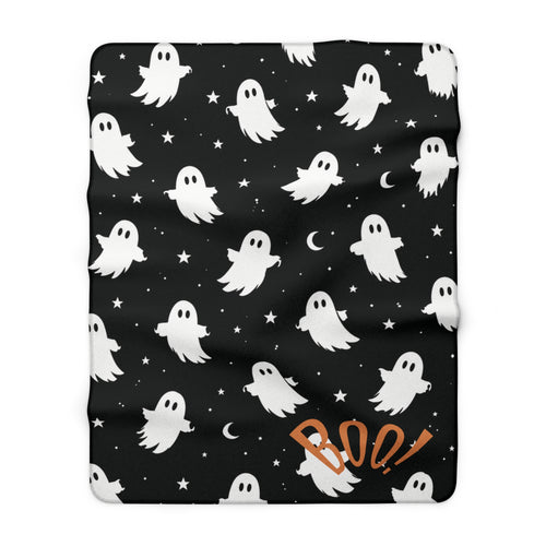 'Boo!' Cozy Fleece Throw