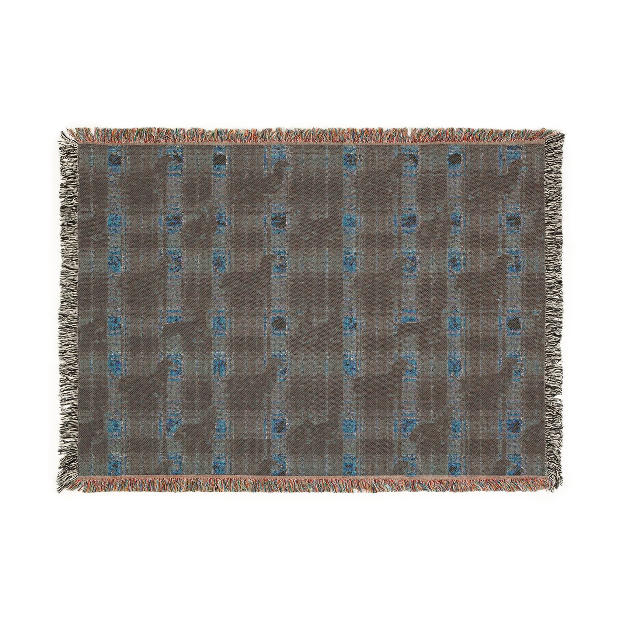 Dashaund Plaid Woven Blanket