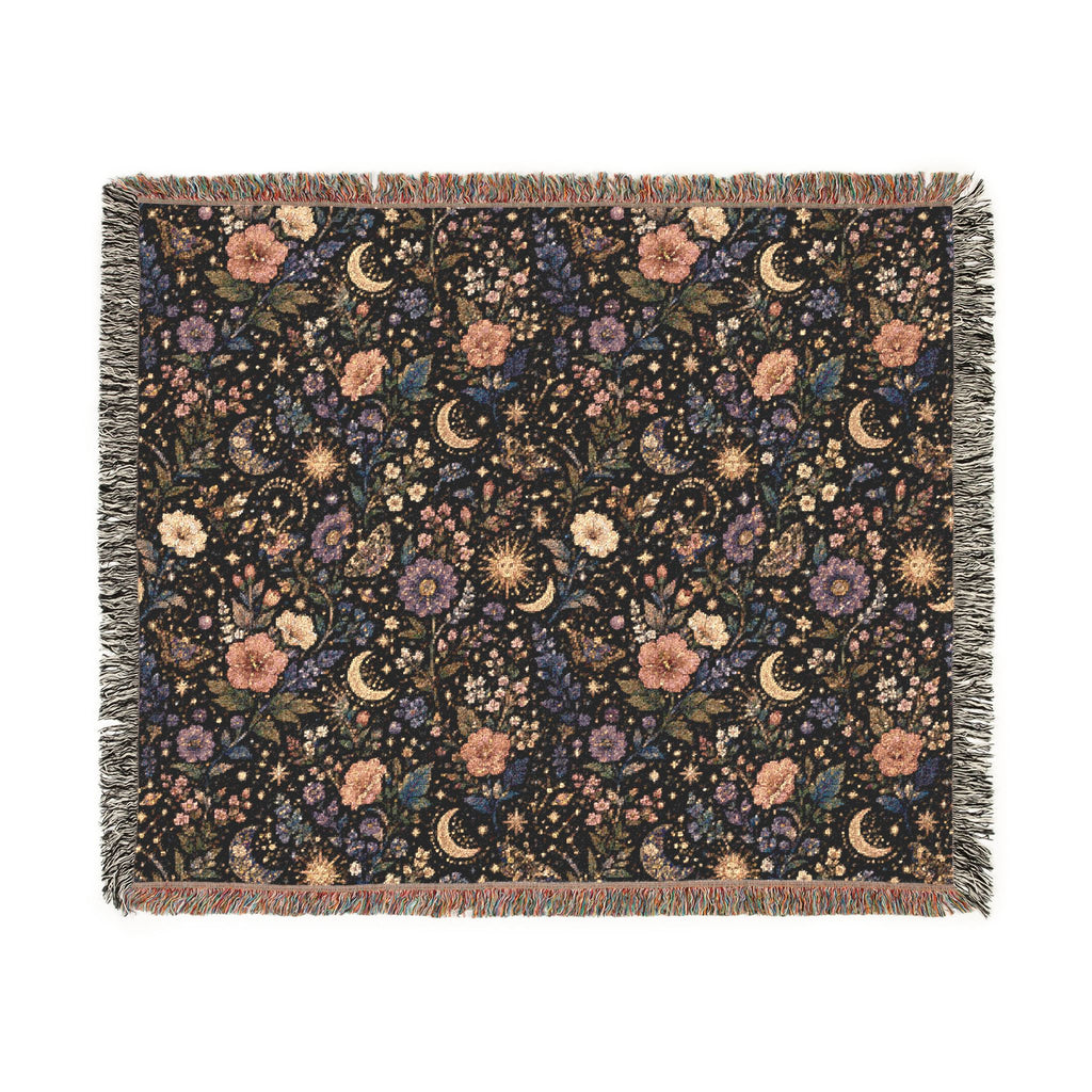 Celestial Floral Woven Throw