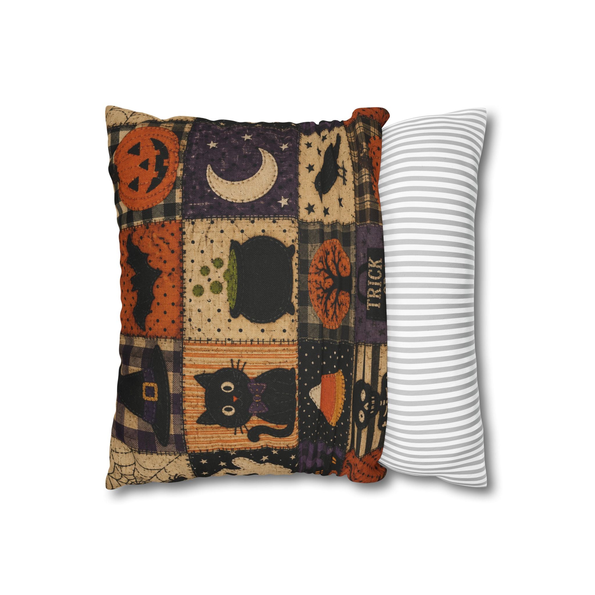 Halloween Patchwork Decorative Pillowcase