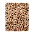 Vintage Autumn Floral Sherpa Blanket