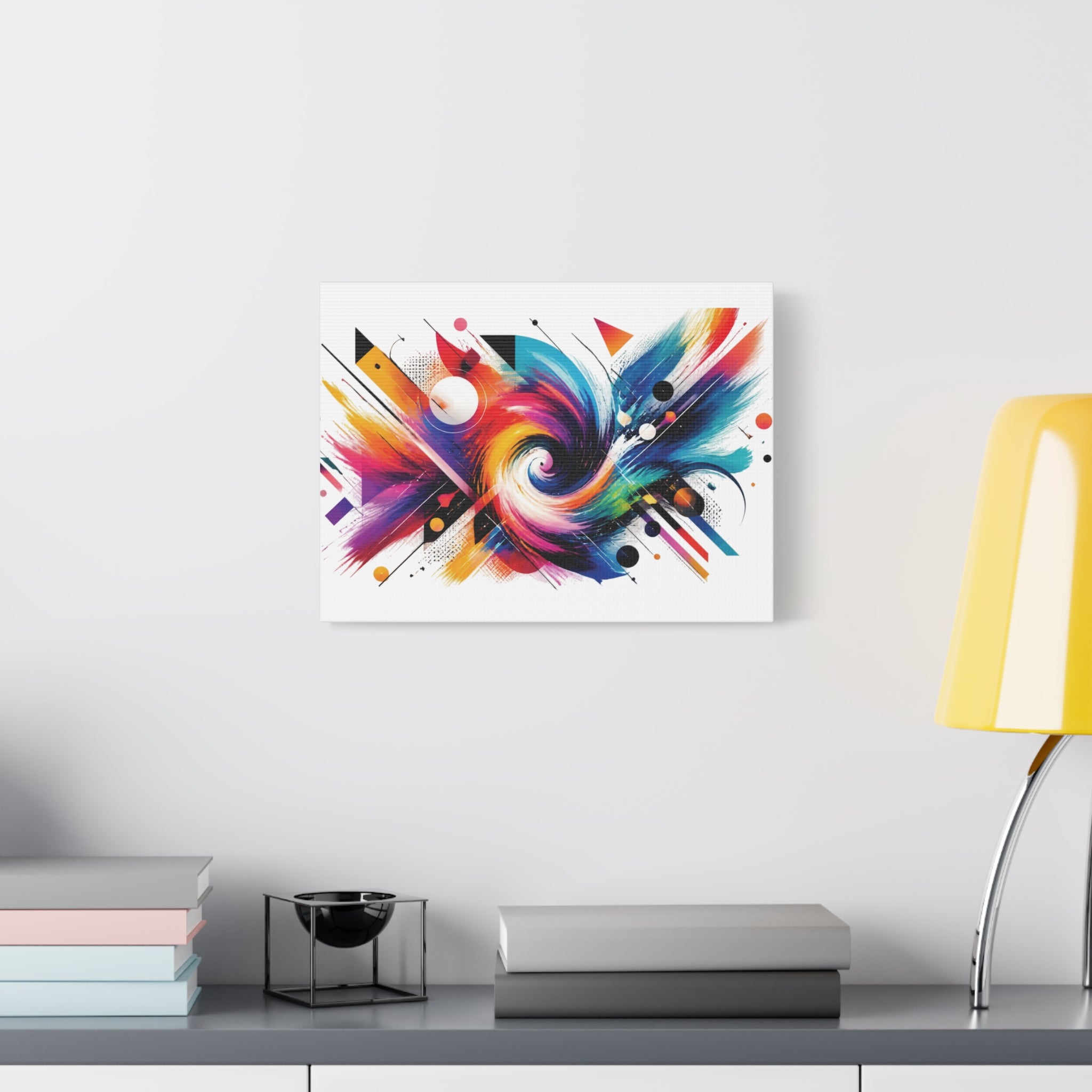 Abstract Color Swirl Matte Canvas