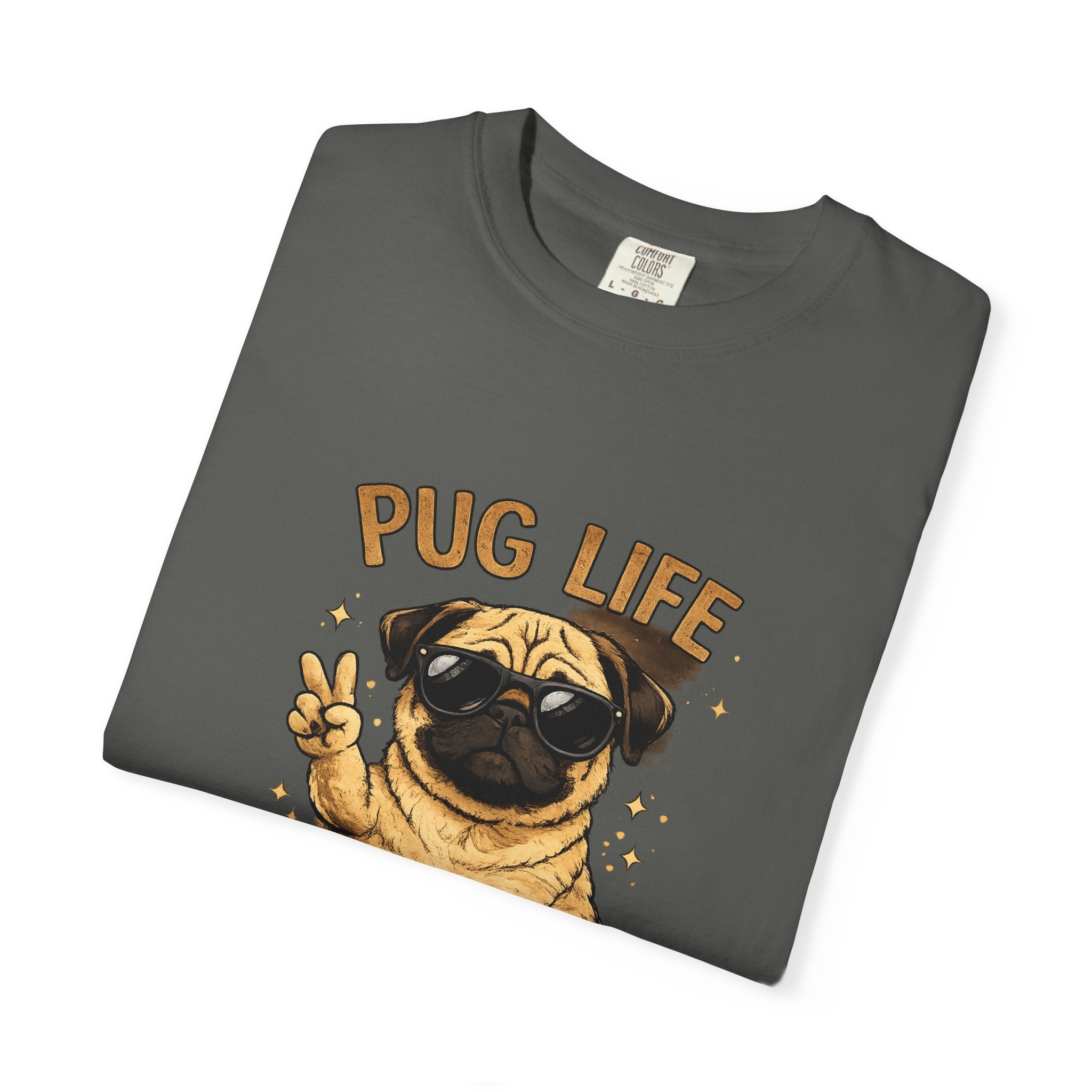 Pug T-Shirt — "Choose Happy" Cute Pug Graphic Tee