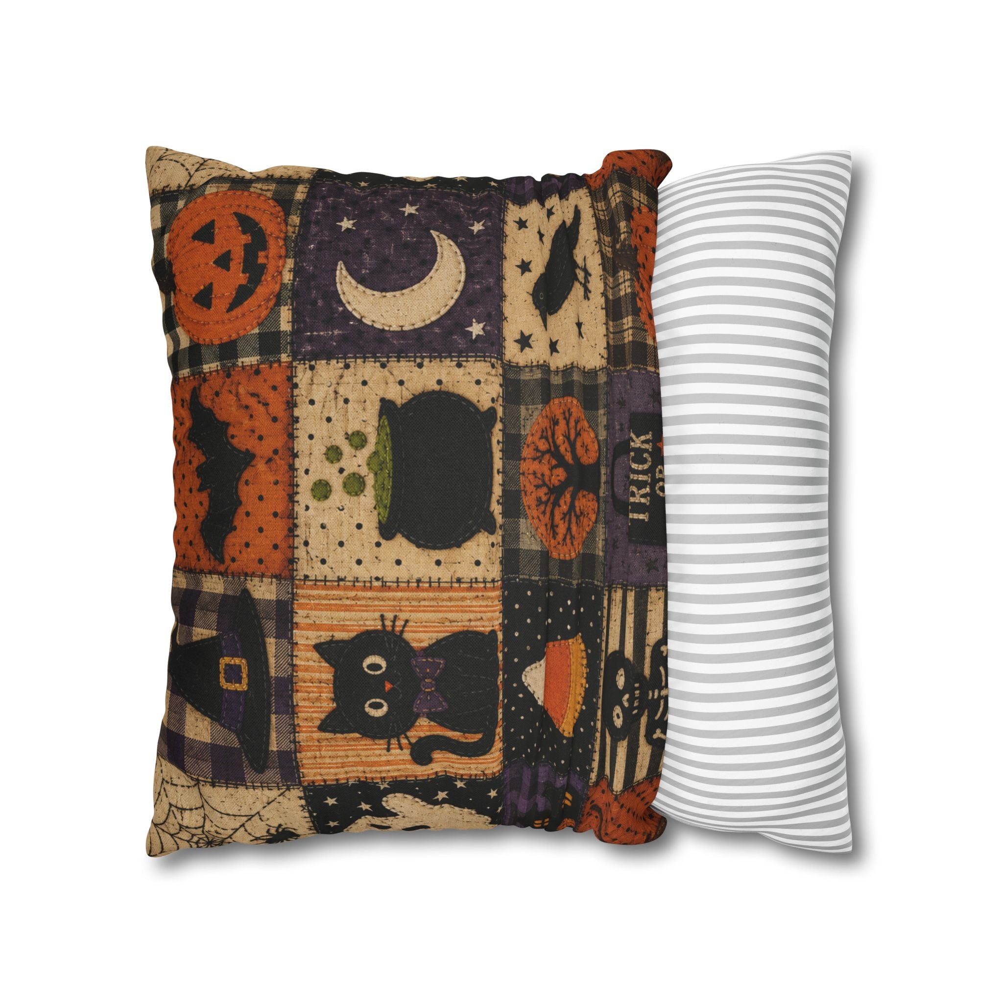 Halloween Patchwork Decorative Pillowcase