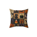 Halloween Patchwork Throw Pillow