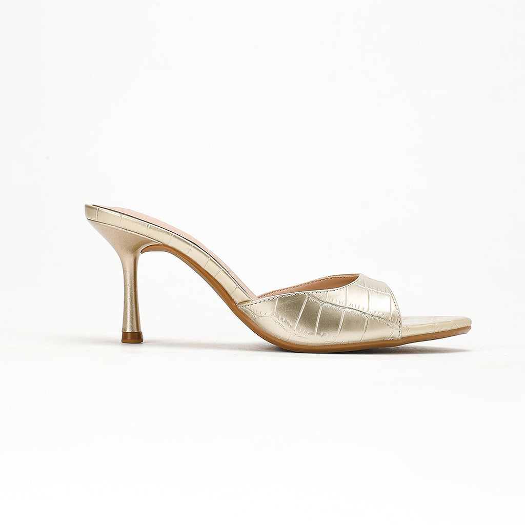 Orlina - Gold Kitten Heels