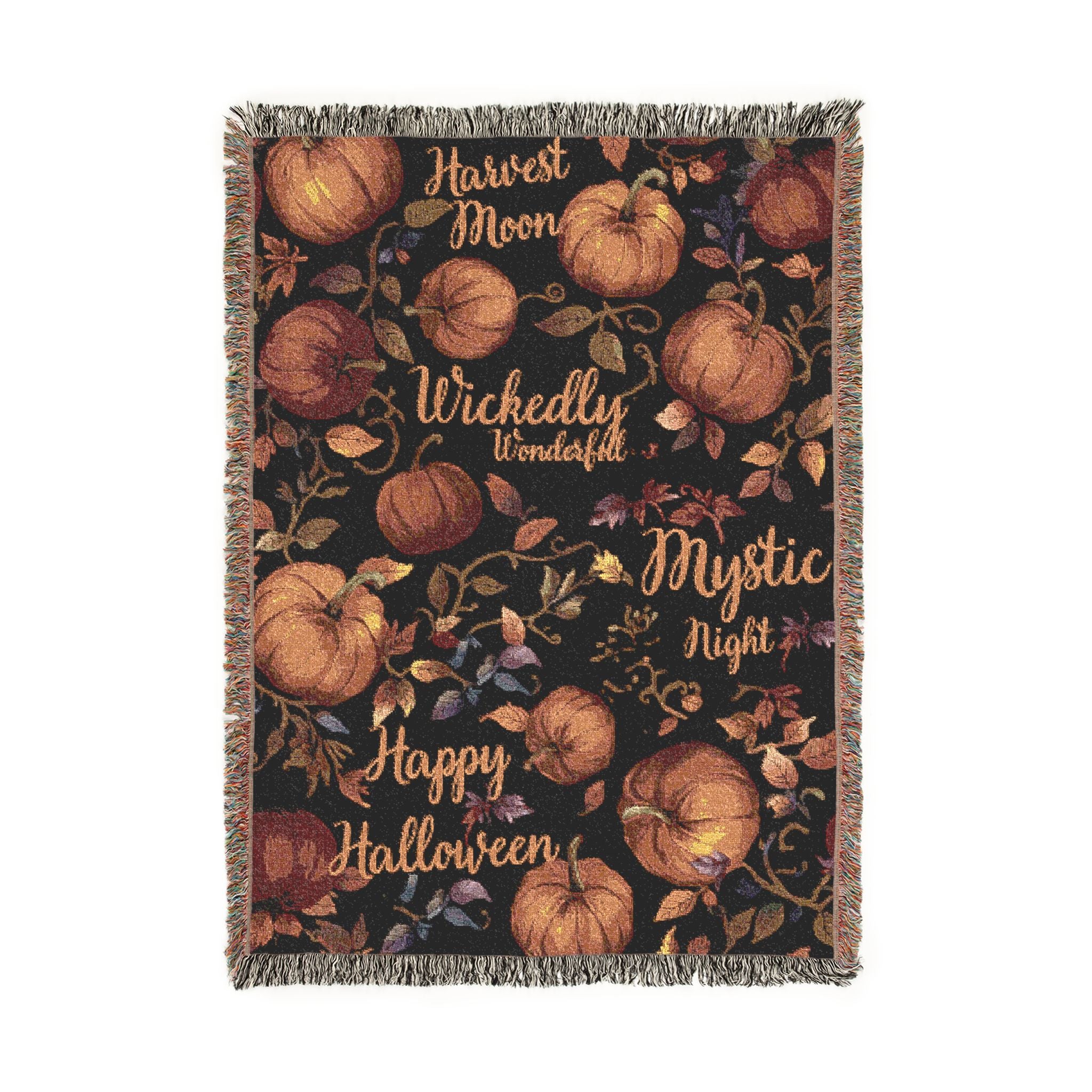 Pumpkin Patch Woven Blanket