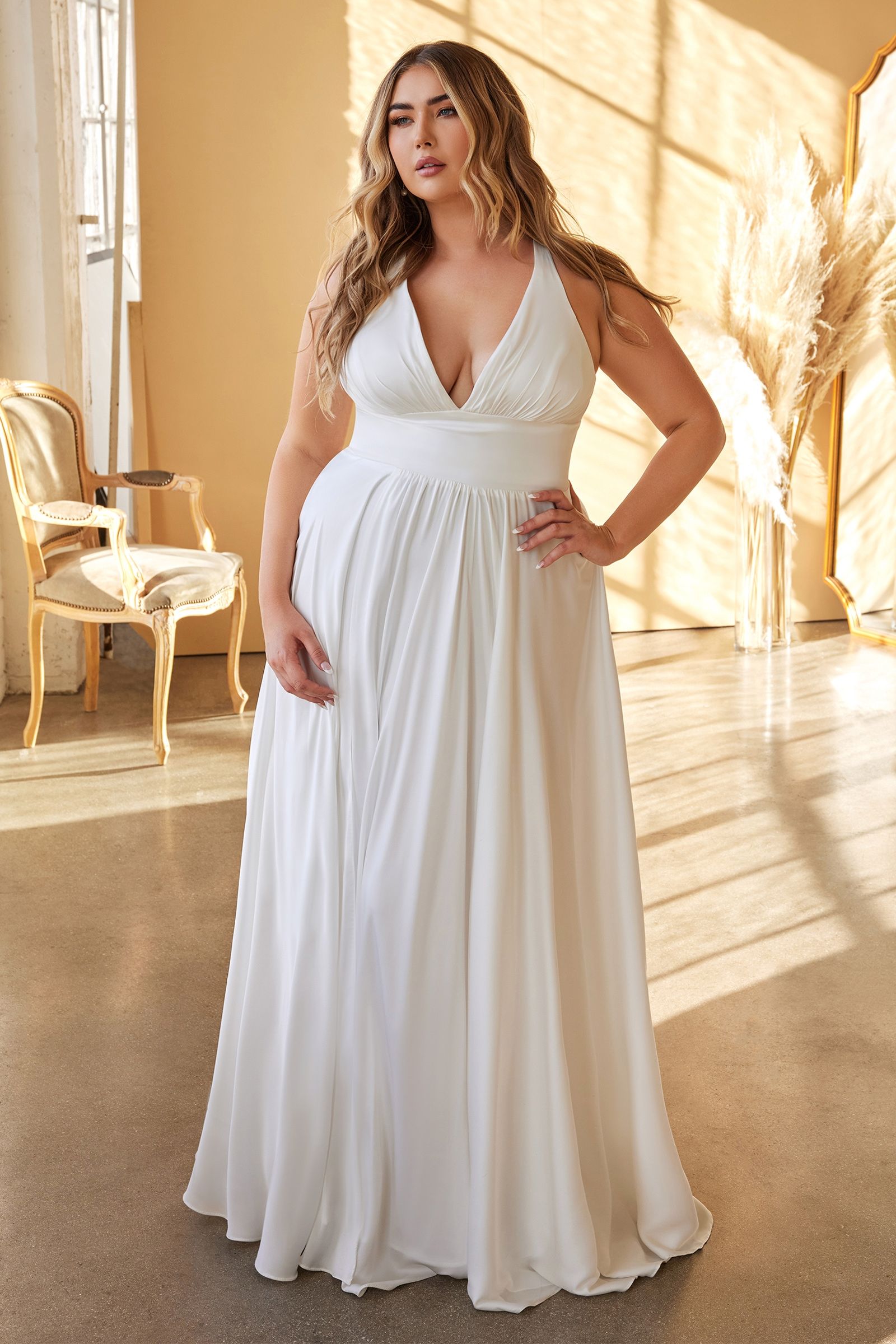 Classic Soft Satin A-Line Dress