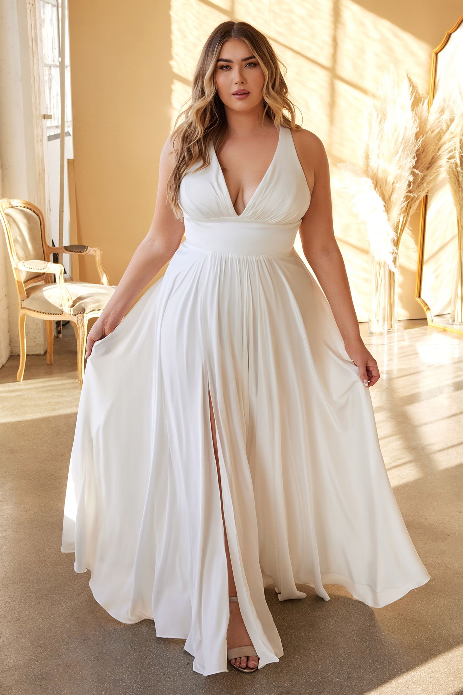 Classic Soft Satin A-Line Dress