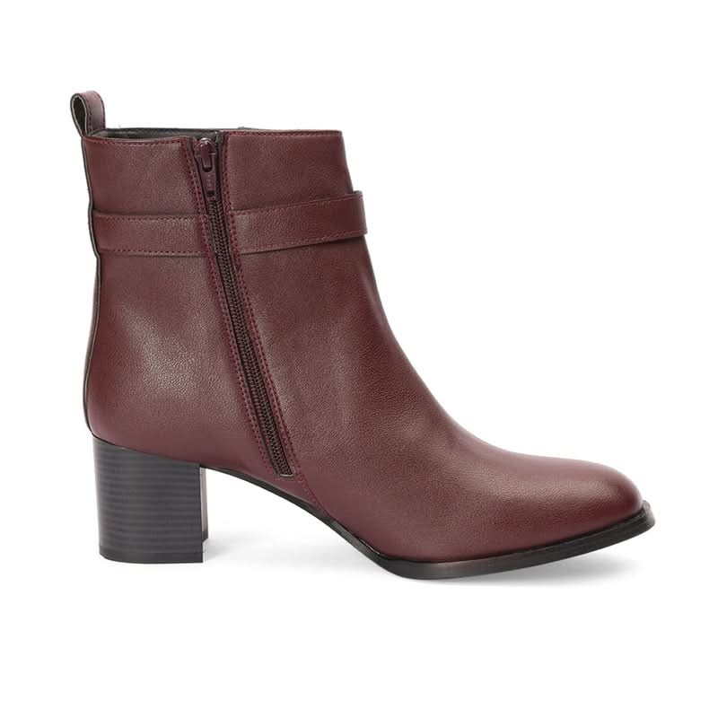 Luna - Maroon Boots