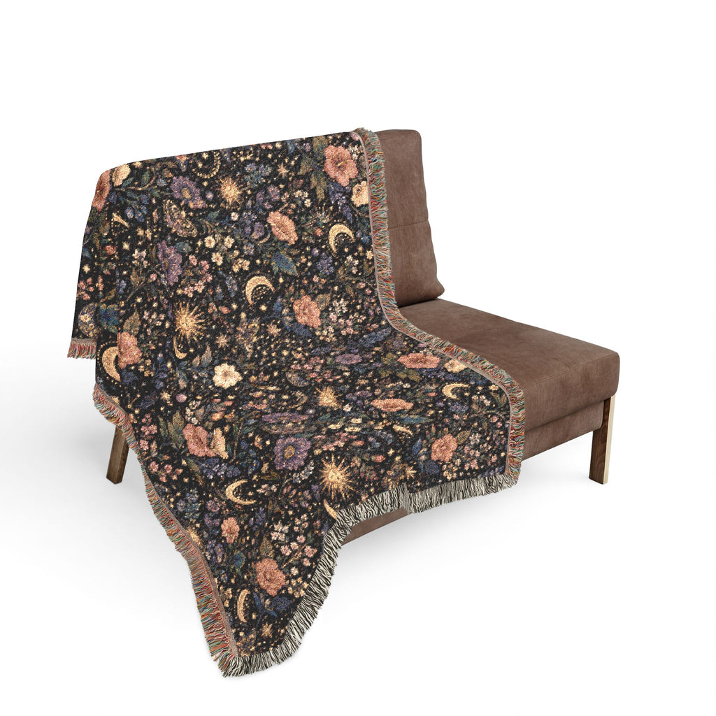 Celestial Floral Woven Throw