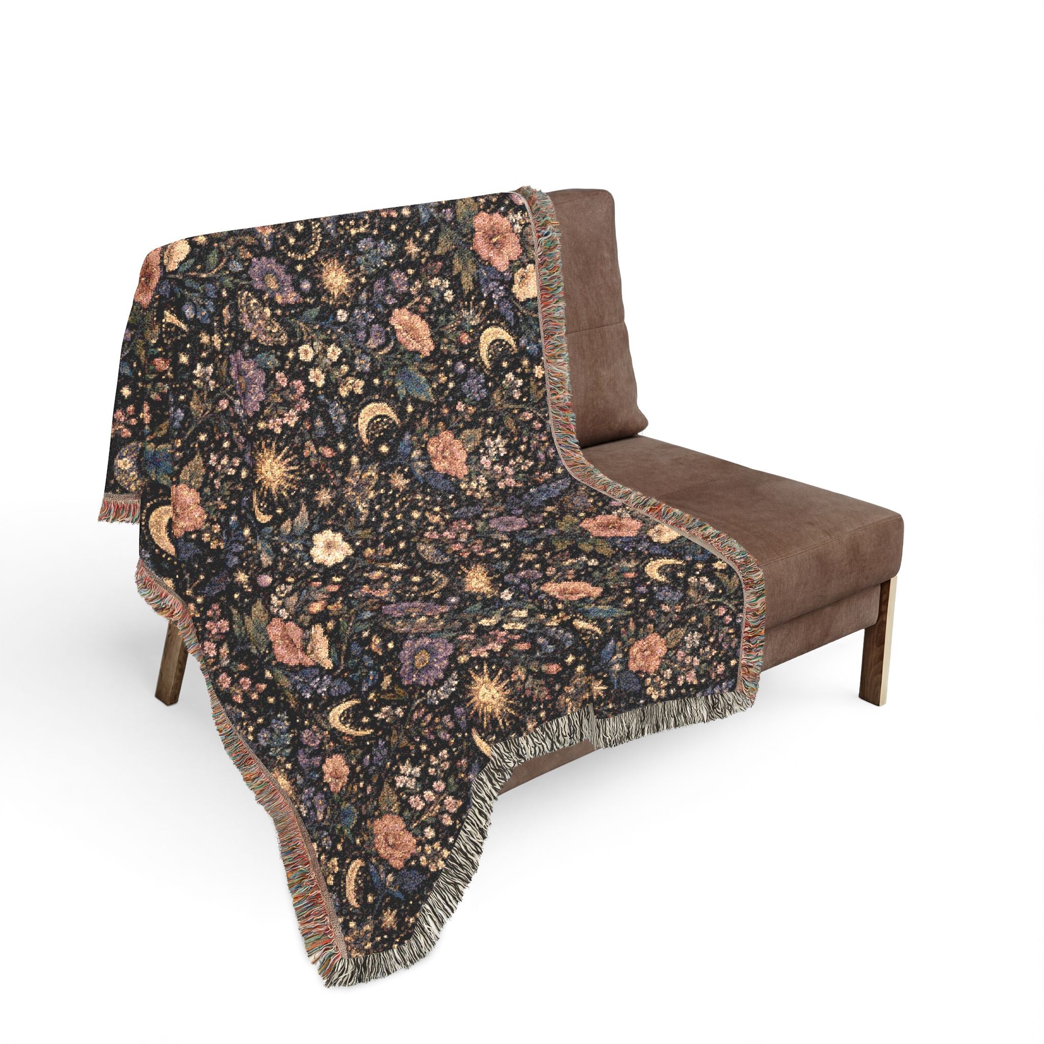 Celestial Floral Woven Throw