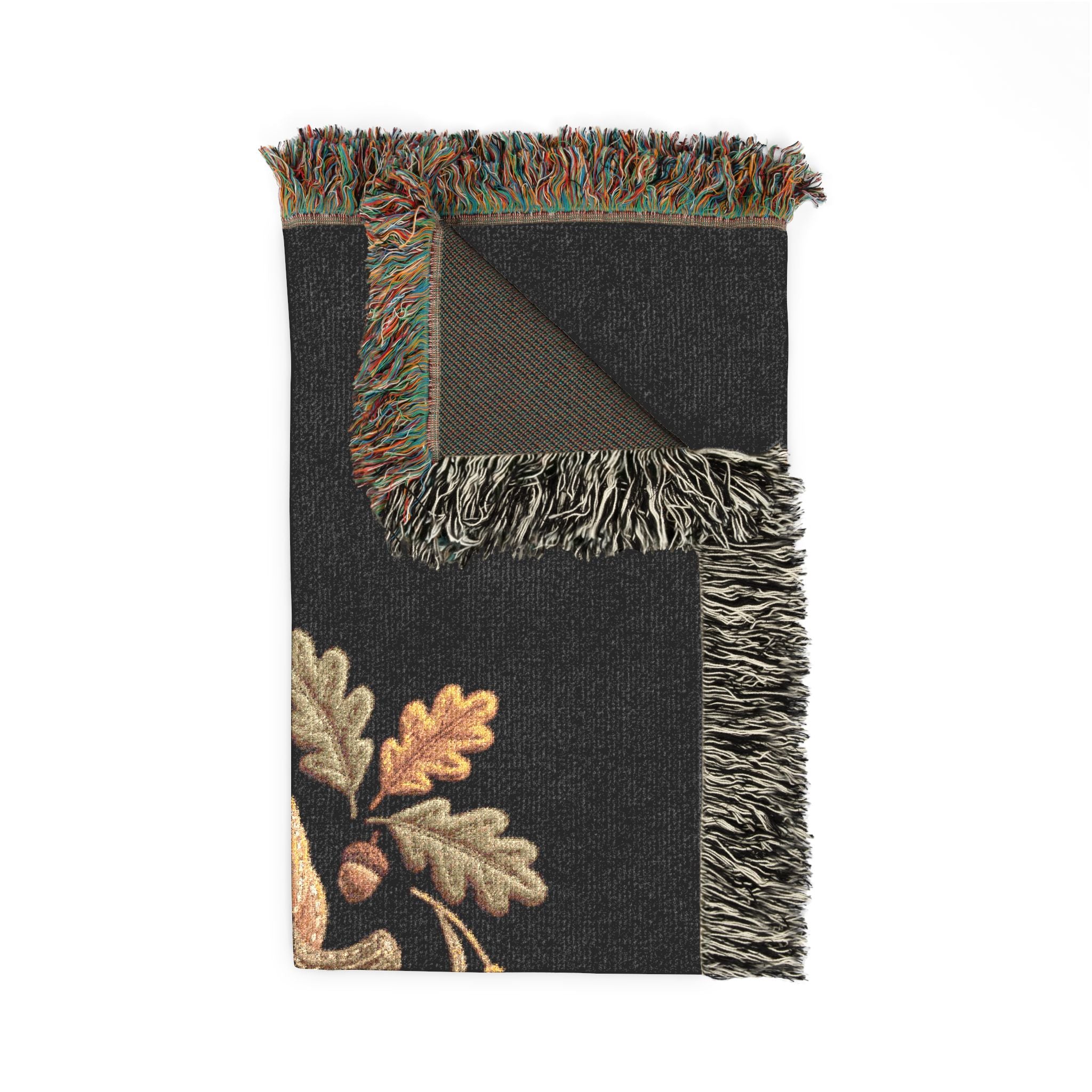 Autumn Pumpkin Woven Blanket | Fall Harvest Throw, Harvest Pumpkins Tapestry